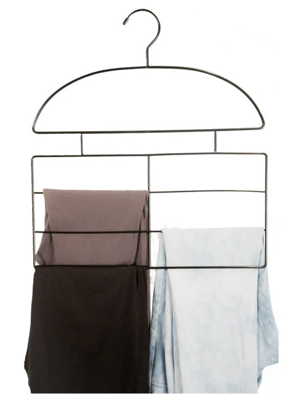Metal Pant Hanger Legging Organizer for Closet Storage by Axis International
